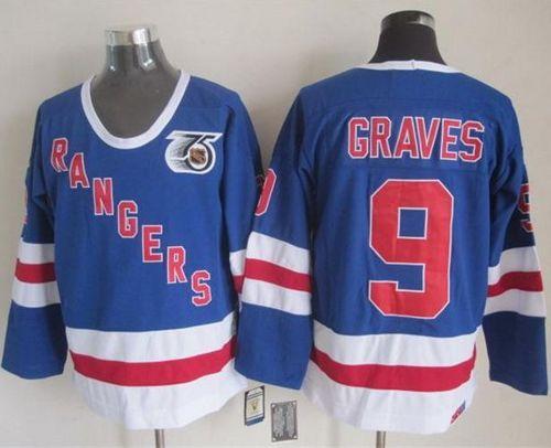 Adam Graves New York Rangers blue jersey
