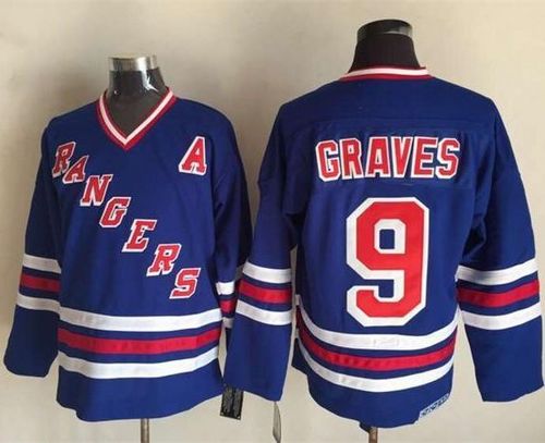 Adam Graves New York Rangers blue jersey
