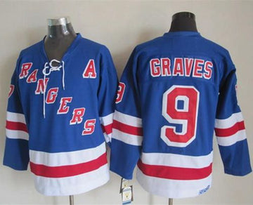 Adam Graves New York Rangers blue Throwback jersey