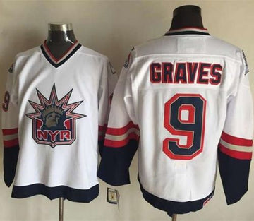 Adam Graves New York Rangers white jersey