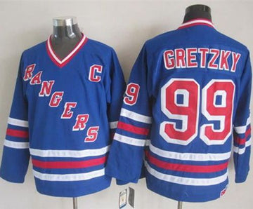 Wayne Gretzky New York Rangers blue jersey