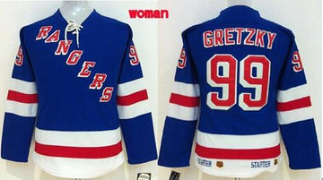 Wayne Gretzky New York Rangers blue Home jersey