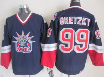 Wayne Gretzky New York Rangers navy jersey