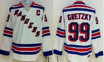 Wayne Gretzky New York Rangers white Throwback jersey
