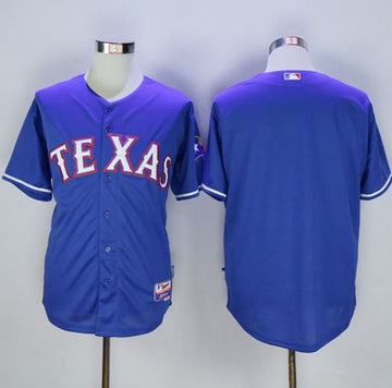 Custom Texas Rangers blue jersey