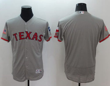 Custom Texas Rangers grey Fashion jersey