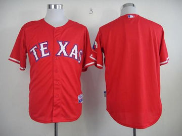 Custom Texas Rangers red jersey