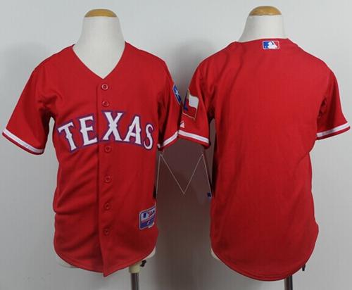 Custom Texas Rangers red jersey
