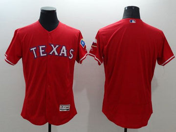 Custom Texas Rangers red Authentic jersey