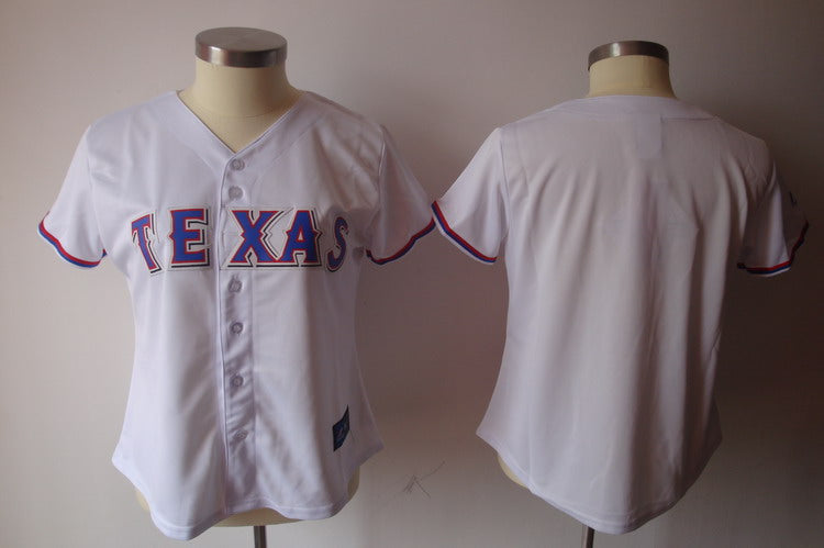 Custom Texas Rangers white Fashion jersey