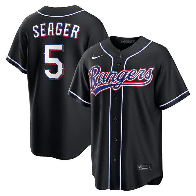 Corey Seager Texas Rangers black Fashion jersey