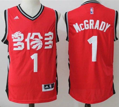 Tracy Mcgrady Toronto Raptors red jersey