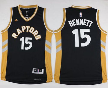 Anthony Bennett Toronto Raptors black-gold jersey