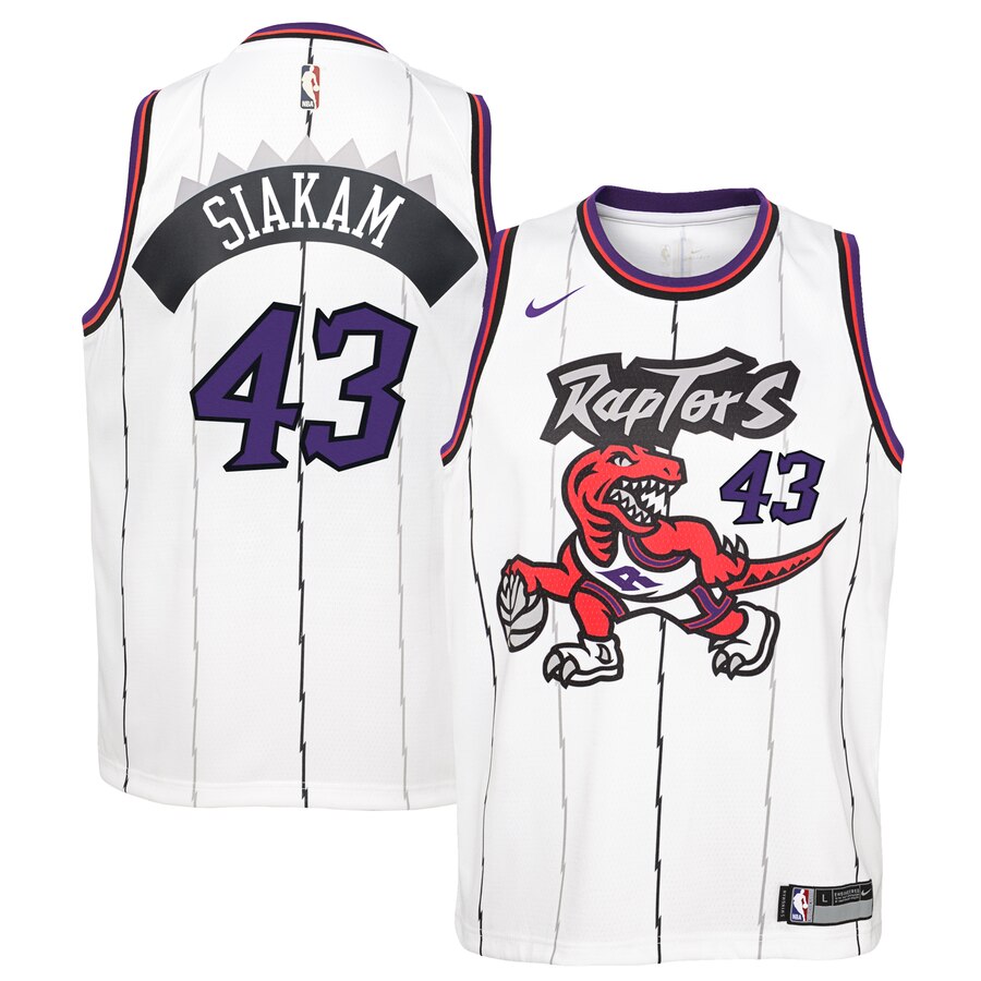 Toronto Raptors white Throwback jersey
