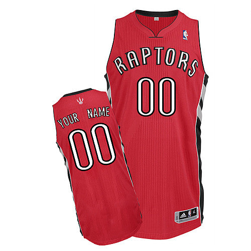 Custom Toronto Raptors red Authentic jersey