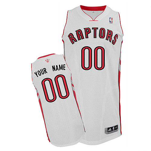 Custom Toronto Raptors white Authentic jersey