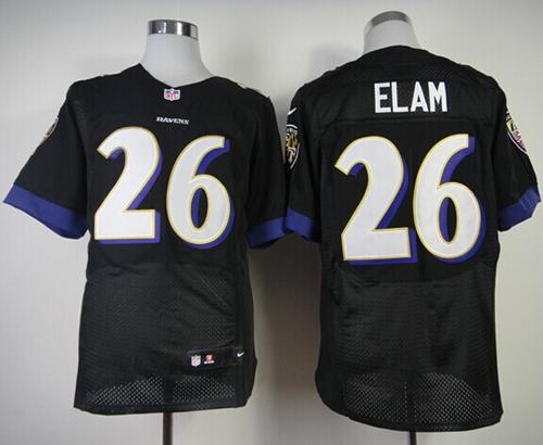 Matt Elam Baltimore Ravens black Elite jersey