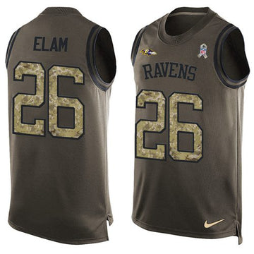 Matt Elam Baltimore Ravens green Salute To Service jersey