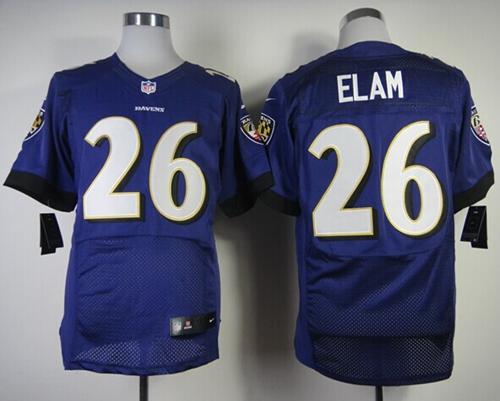 Matt Elam Baltimore Ravens purple Elite jersey