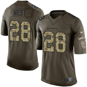 Terrance West Baltimore Ravens green Salute To Service jersey