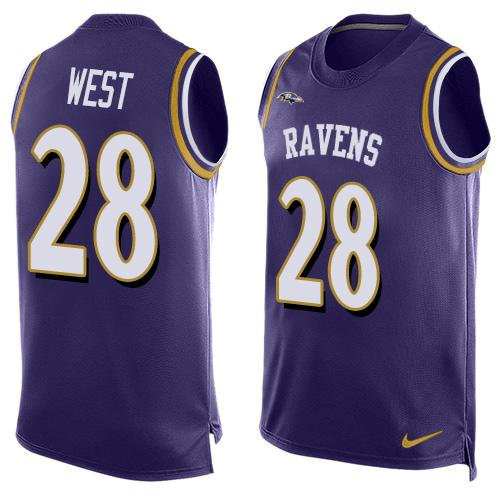 Terrance West Baltimore Ravens purple jersey
