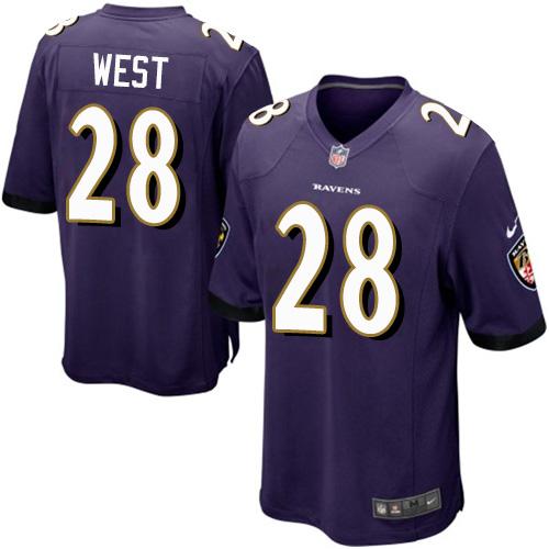 Terrance West Baltimore Ravens purple Elite jersey