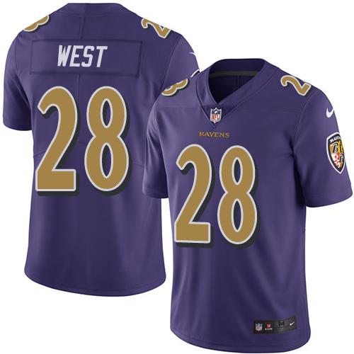 Terrance West Baltimore Ravens purple jersey