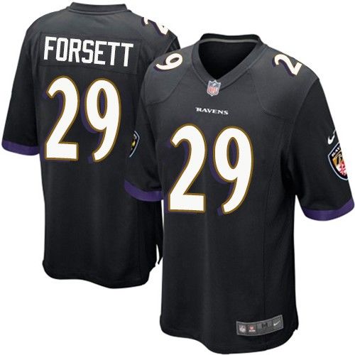 Justin Forsett Baltimore Ravens black Elite jersey