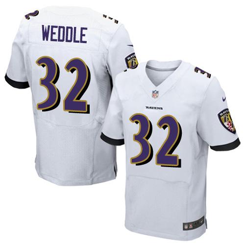 Eric Weddle Baltimore Ravens white Elite jersey