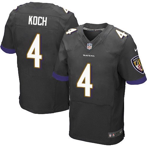 Sam Koch Baltimore Ravens black Elite jersey