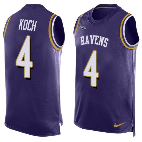 Sam Koch Baltimore Ravens purple jersey