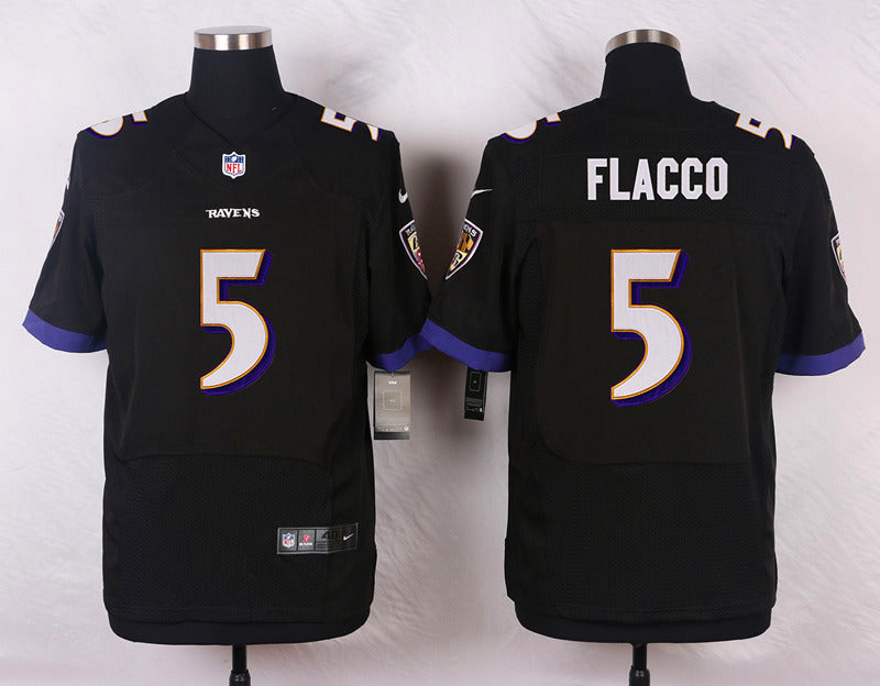 Joe Flacco Baltimore Ravens black Elite jersey