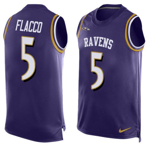 Joe Flacco Baltimore Ravens purple jersey