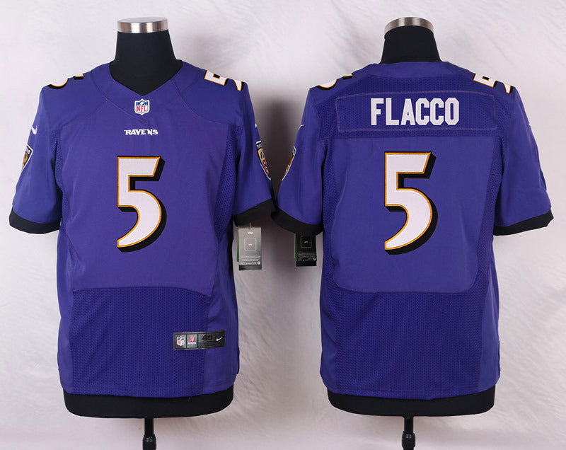 Joe Flacco Baltimore Ravens purple Elite jersey