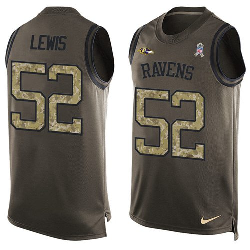 Ray Lewis Baltimore Ravens green Salute To Service jersey