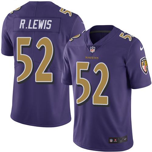 Ray Lewis Baltimore Ravens purple jersey