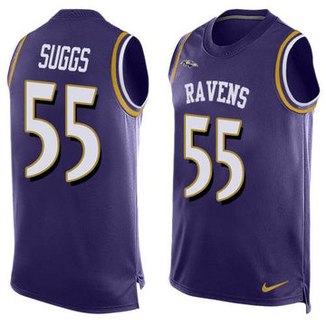 Terrell Suggs Baltimore Ravens purple jersey
