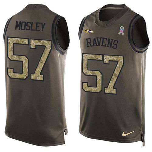CJ Mosley Baltimore Ravens green Salute To Service jersey