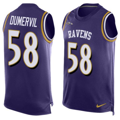 Elvis Dumervil Baltimore Ravens purple jersey