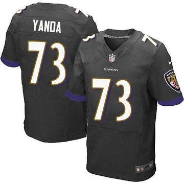 Marshal Yanda Baltimore Ravens black Elite jersey