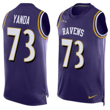 Marshal Yanda Baltimore Ravens purple jersey