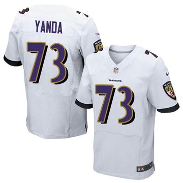 Marshal Yanda Baltimore Ravens white Elite jersey