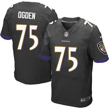 Jonathan Ogden Baltimore Ravens black Elite jersey