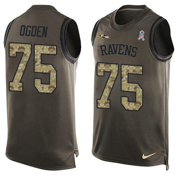 Jonathan Ogden Baltimore Ravens green Salute To Service jersey