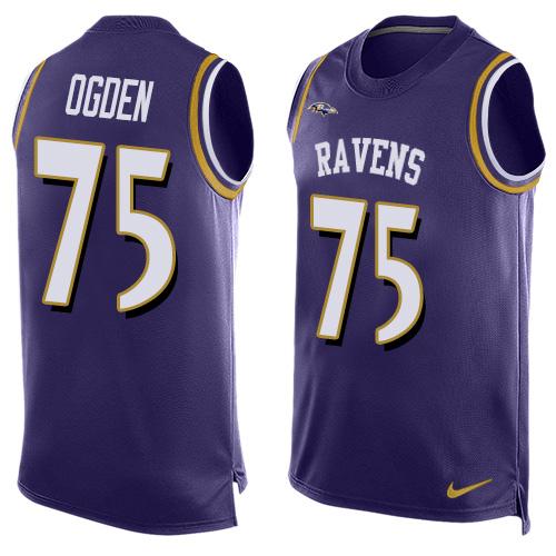 Jonathan Ogden Baltimore Ravens purple jersey