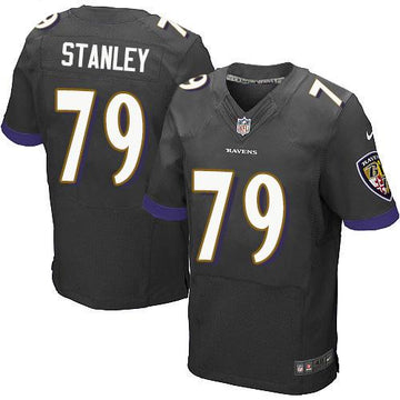 Ronnie Stanley Baltimore Ravens black Elite jersey