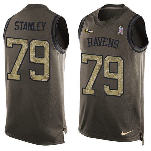 Ronnie Stanley Baltimore Ravens green Salute To Service jersey