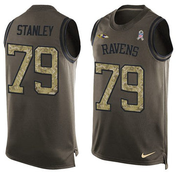 Ronnie Stanley Baltimore Ravens green Salute To Service jersey
