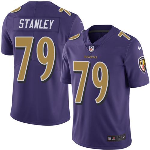 Ronnie Stanley Baltimore Ravens purple jersey