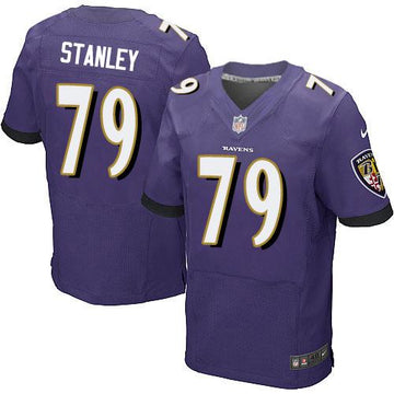 Ronnie Stanley Baltimore Ravens purple Elite jersey